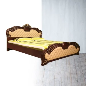 Annex Sunmoon Double Bed - Luxurious Design with Upholstered Headboard