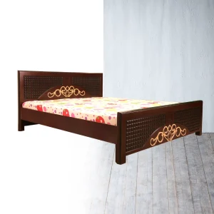 Annex Century Double Bed - Classic Design with Ornate Headboard