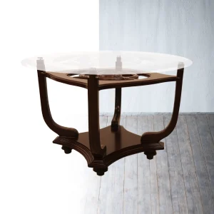 Radius Center Table - Elegant Round Design with Glass Top