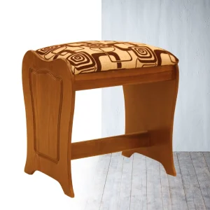 Annex Wooden Dressing Sitter - Elegant Design with Patterned Cushion