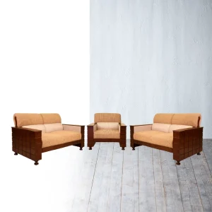Supper Paradise Sofa Set - Classic 3-Piece Design with Cushions