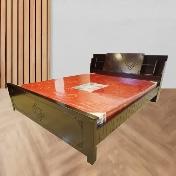 Angelic Bed – Wooden Double Bed with Elegant Design